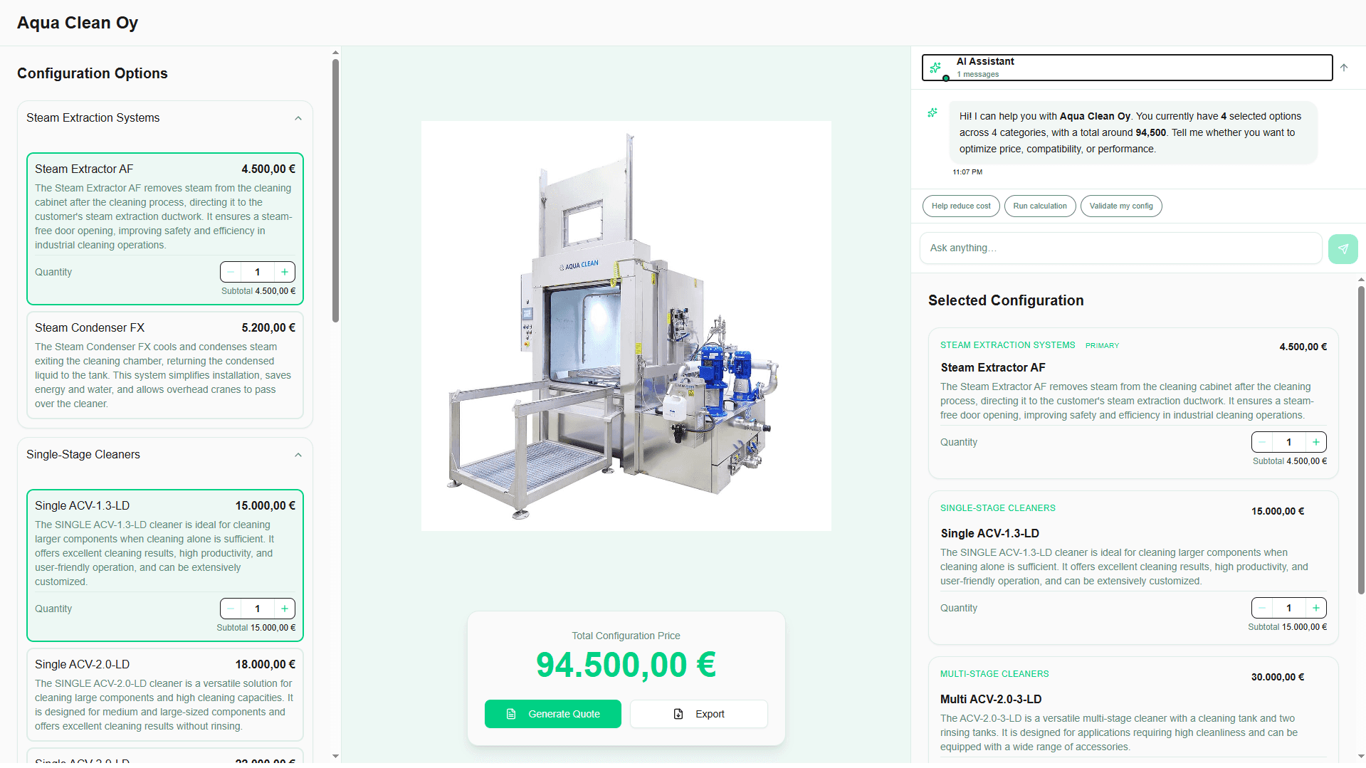 B2B Manufacturing generated demo preview